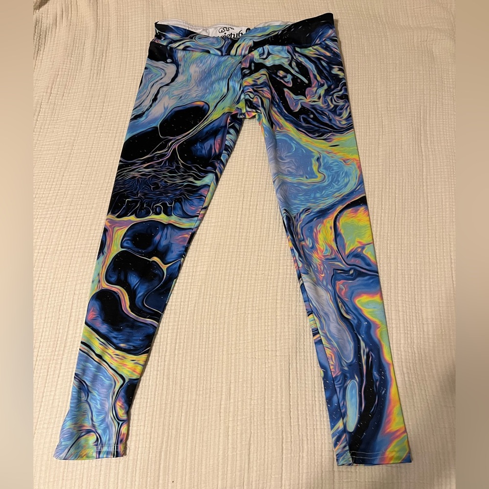 Society 6 psychedelic print leggings
